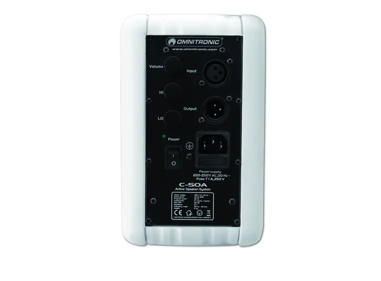 OMNITRONIC C-50A active white 2x 
